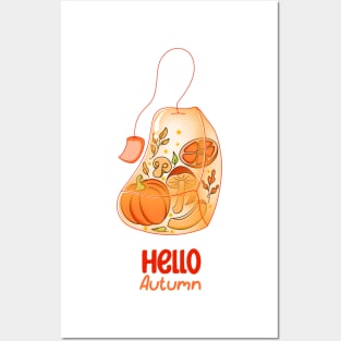 Autumn Teabag Posters and Art